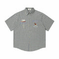 Trojan embroidery short sleeved shirt