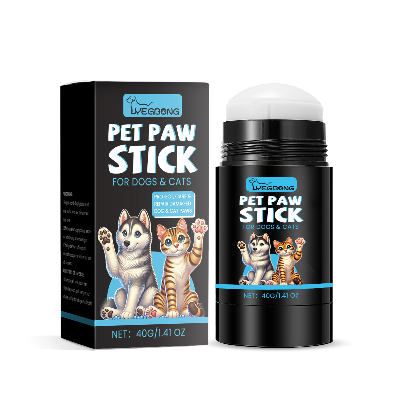Yegbong Cat And Dog Paw Ball Cream Moisturizing Paw Care Pet Foot Moistening Anti-Cracking Soft Foot Paw Care Cream