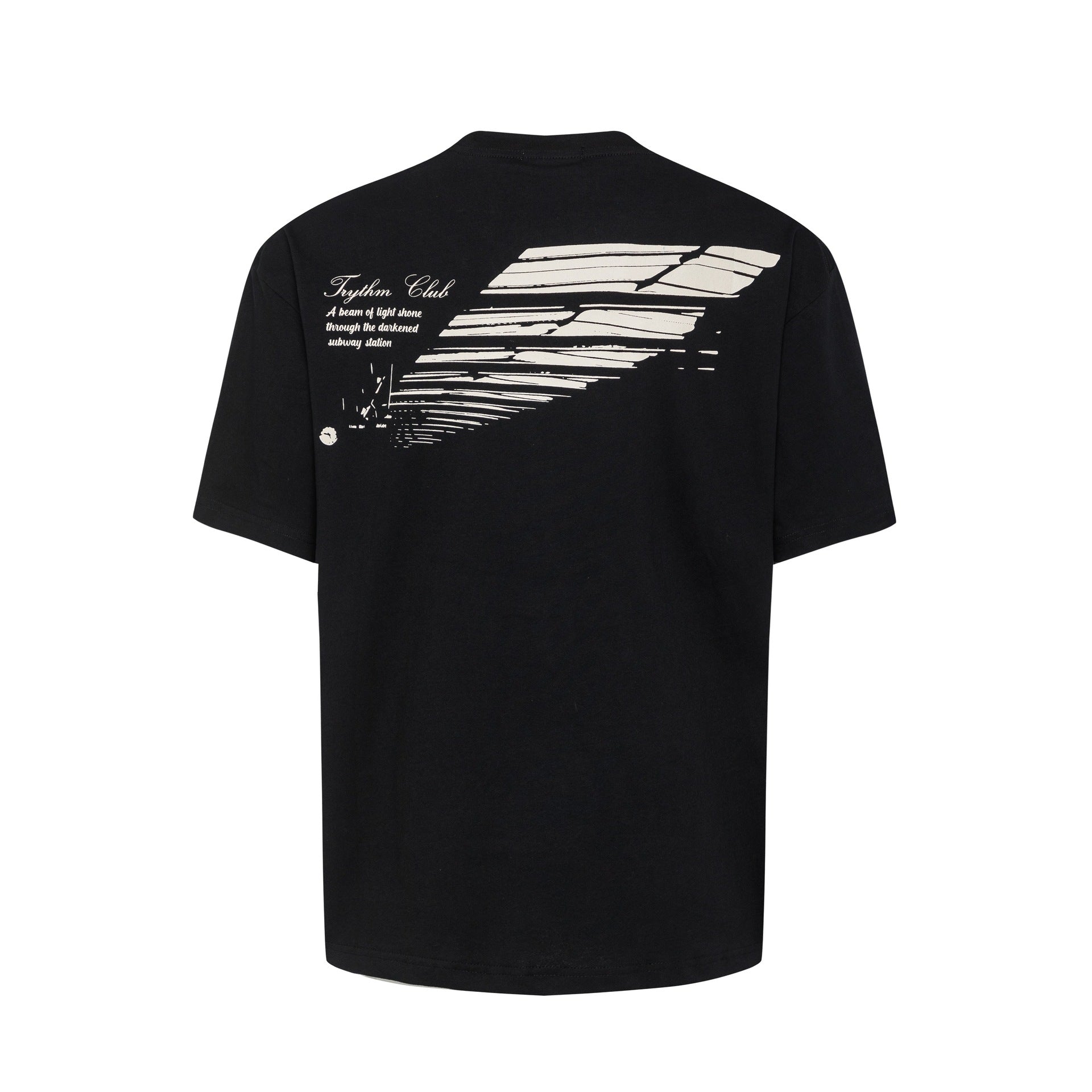 Silhouette themed printed short sleeved shirt