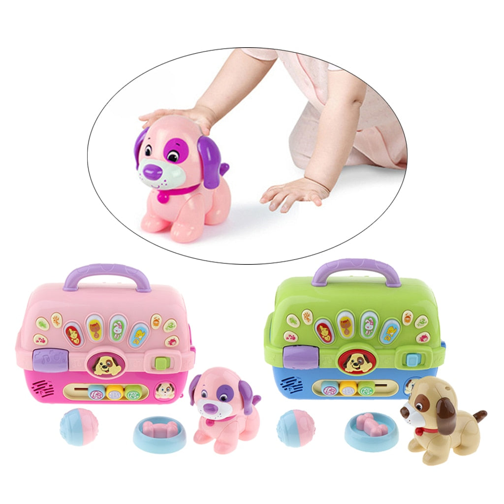 Musical Puppy Carrier Toy For Baby Toddlers Preschool Educational Toy Electronic Toys with Lights & Sounds Pet Care