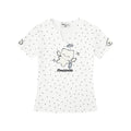 Embroidered Cat V-Neck T-Shirt for Women, Casual and Versatile Fresh Look Top
