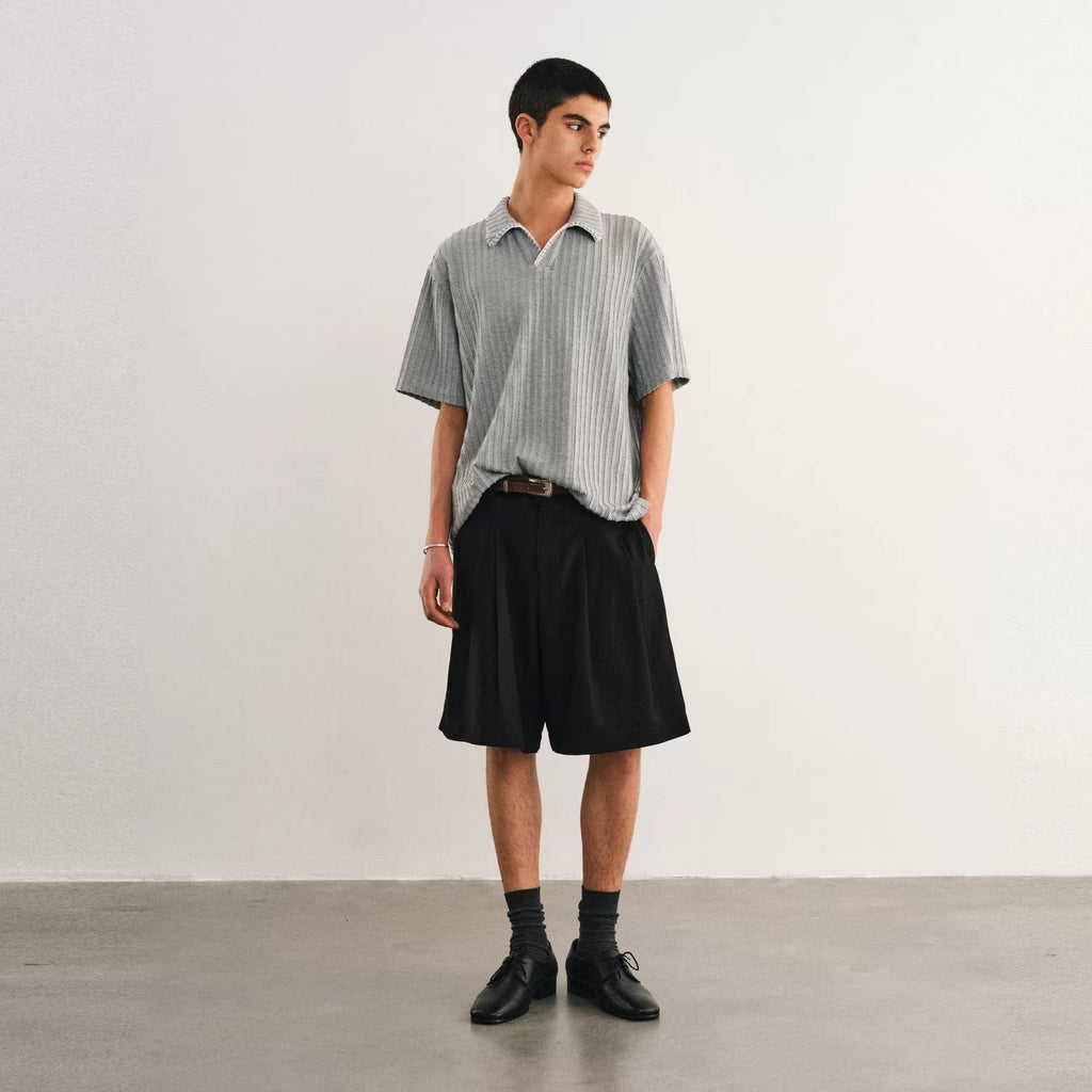 Polo Short Sleeve T-Shirt with Wheat Pattern