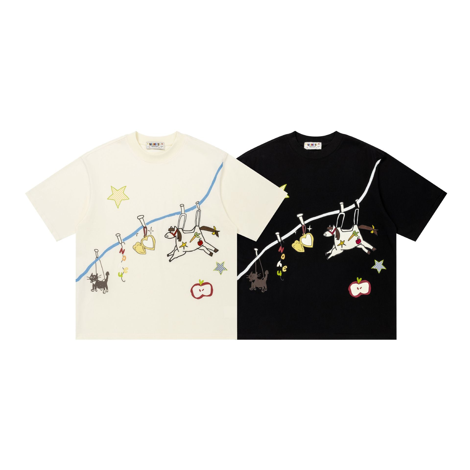Hanging string puppet illustration short sleeved