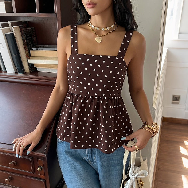 Wave point camisole vest for women
