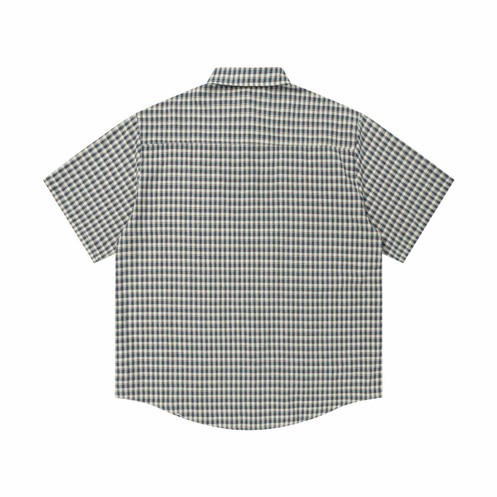 Trojan embroidery short sleeved shirt