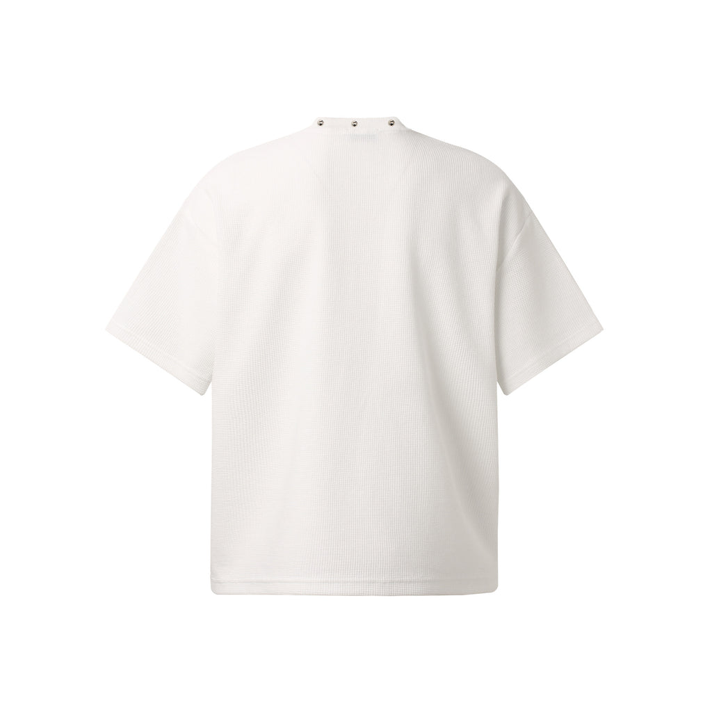 Wear and tear cross shaped short sleeves
