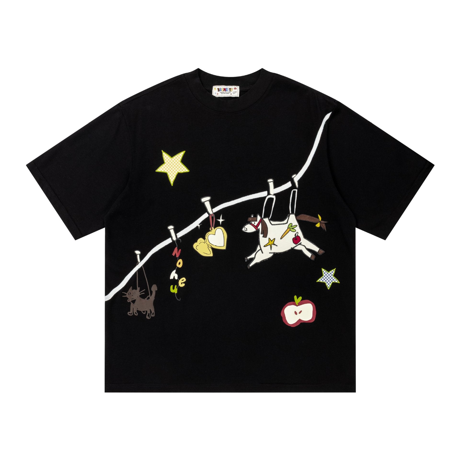 Hanging string puppet illustration short sleeved