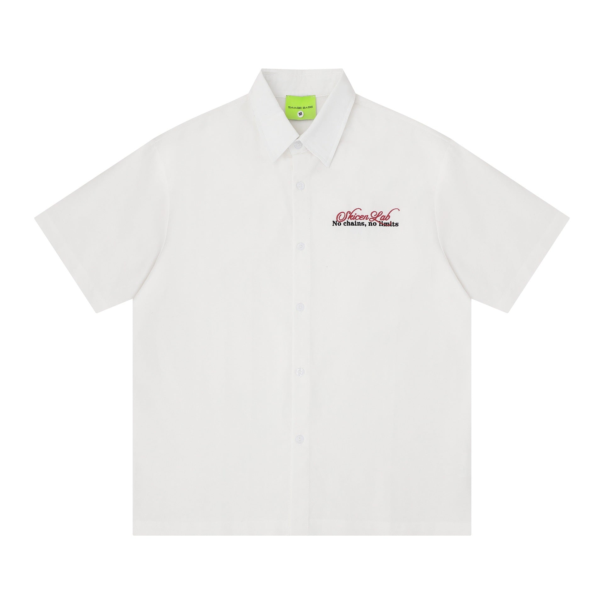 Pixel flower body letter short sleeved shirt