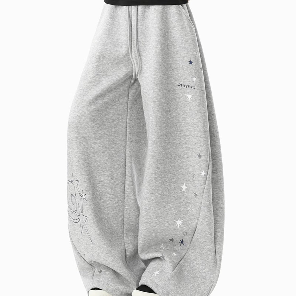 Star Print Blade Sweatpants for Men and Women