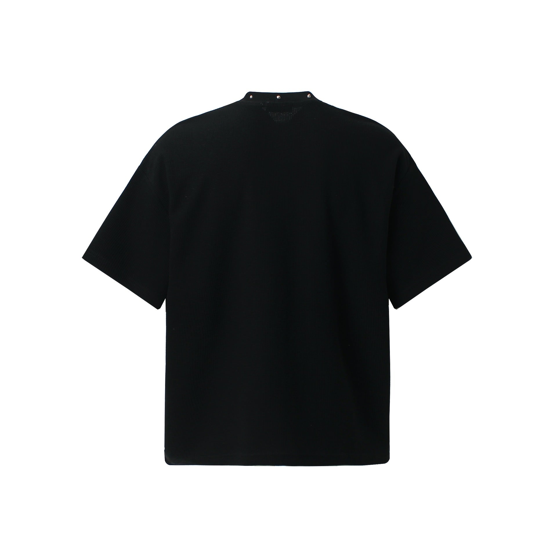 Portrait collage printed short sleeved shirt