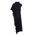 Asymmetric pleated top with light mature style