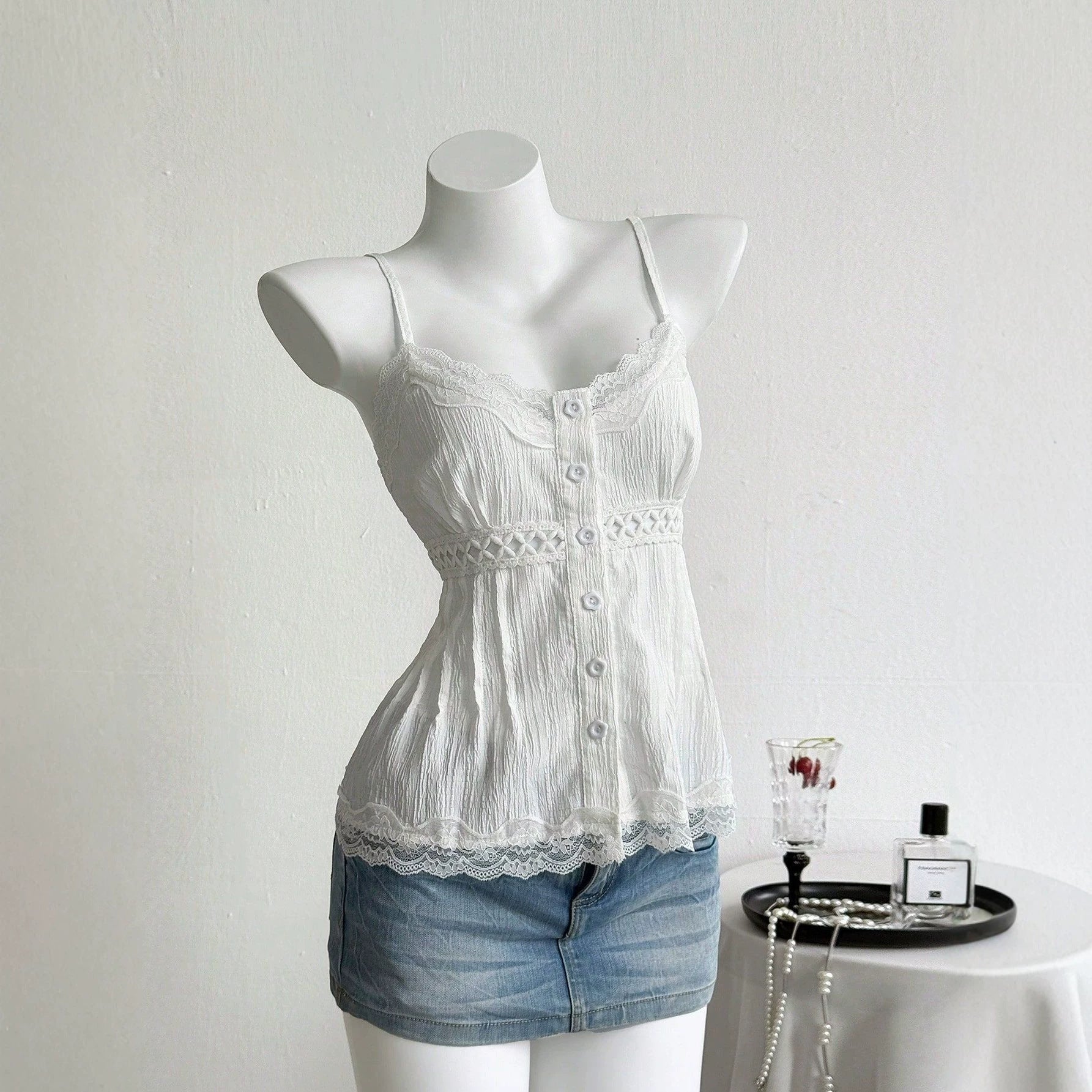 Lace slimming women's suspender