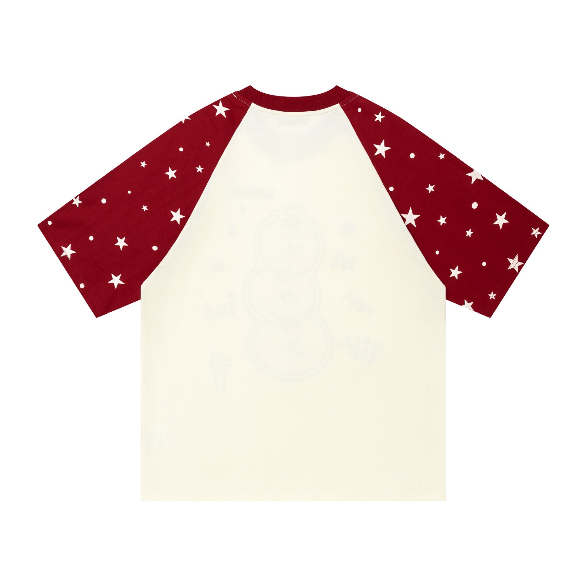 Tomato embroidery shoulder length short sleeved shirt
