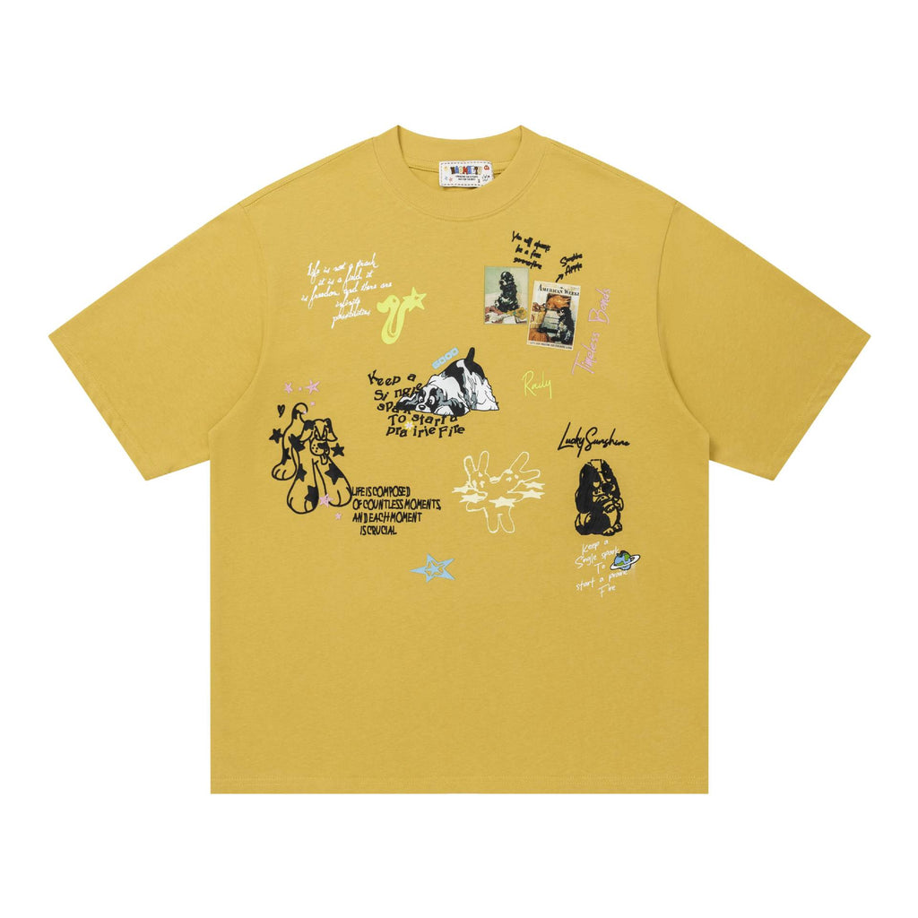 Photo stickers graffiti short sleeves