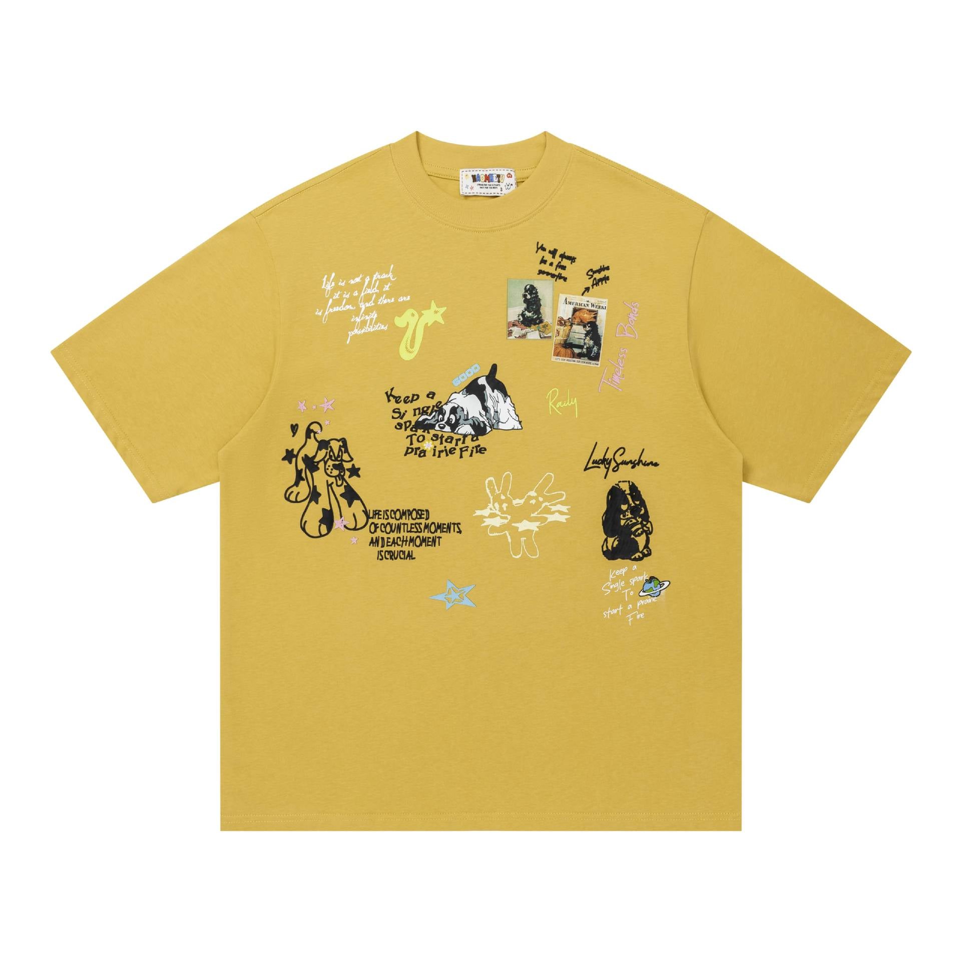 Photo stickers graffiti short sleeves