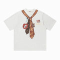 Tie printed short sleeved shirt