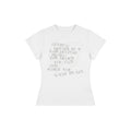 Applique Letter Print Regular Shoulder Short Sleeve T-Shirt for Women
