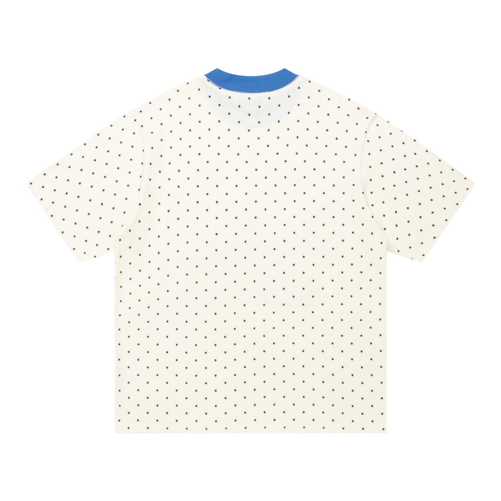 Wave Point Dog Illustration Short Sleeve
