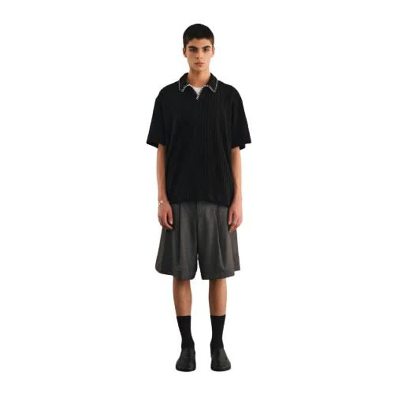 Polo Short Sleeve T-Shirt with Wheat Pattern