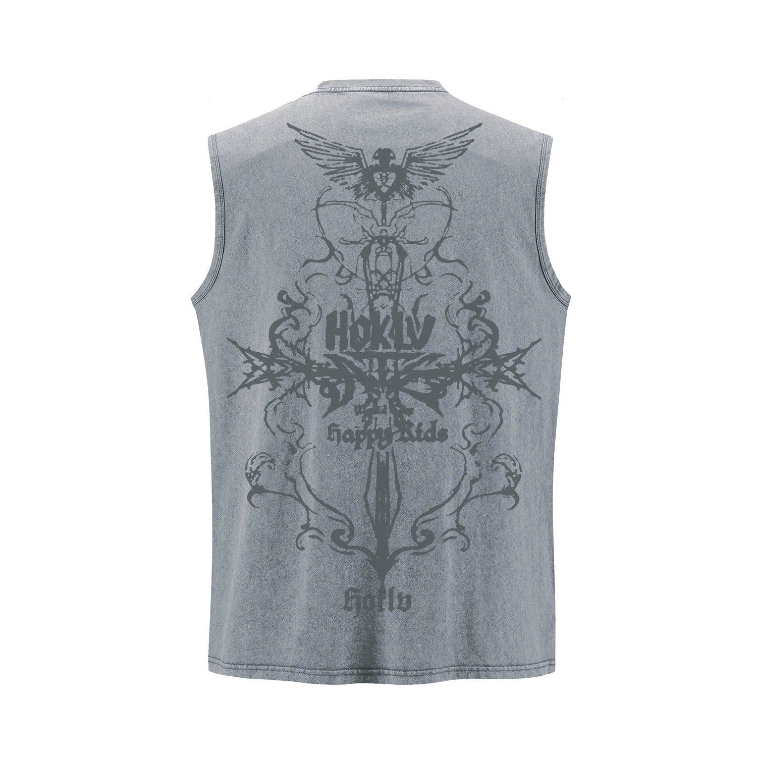 Wing cross printed vest