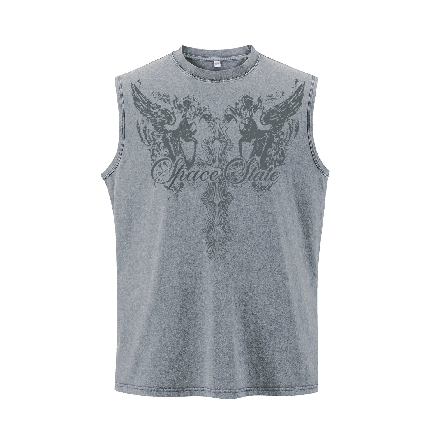 Wing cross printed vest