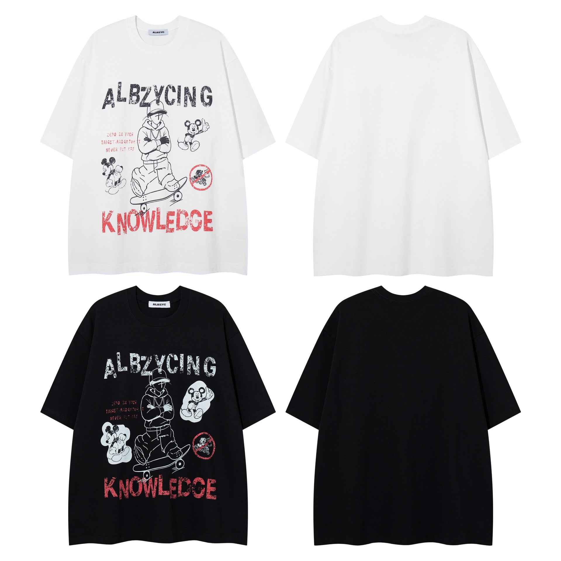 Skateboarding boy printed short sleeved shirt