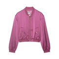 Street stand up collar versatile long sleeved short jacket