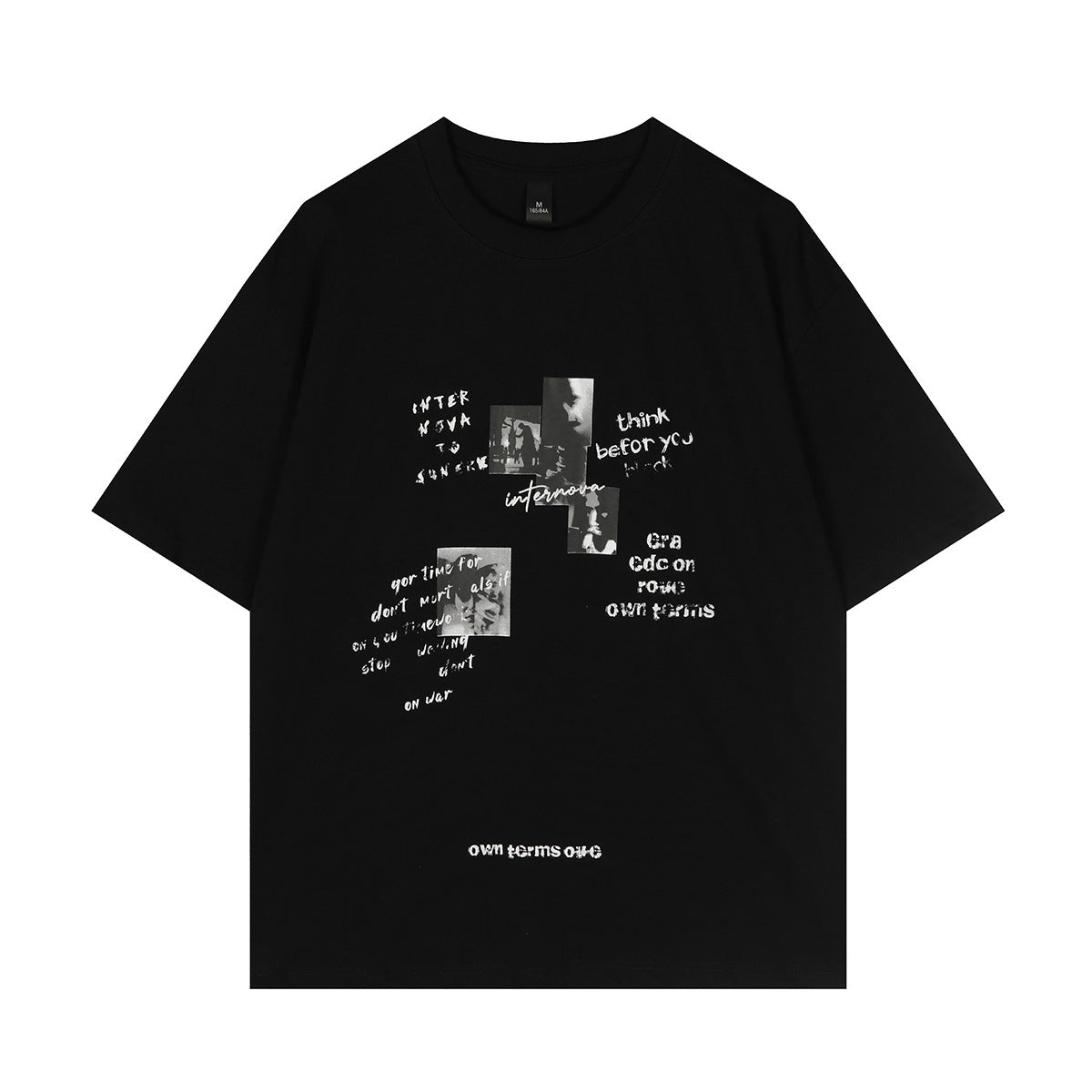 Collage portrait short sentence short sleeved