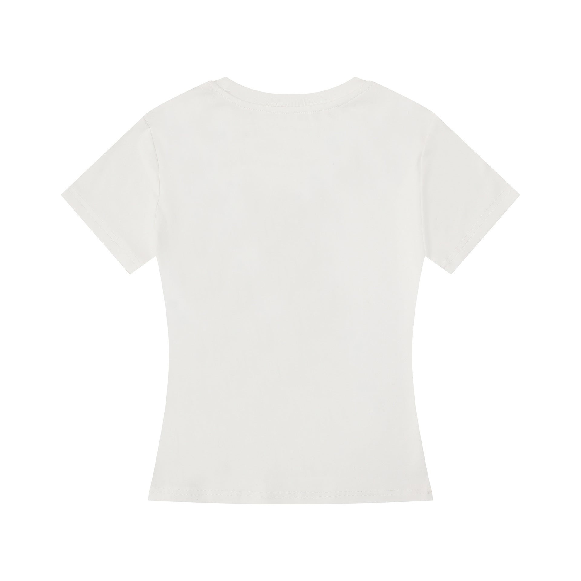 Black and White Polka Dot Bow T-Shirt  Slim Fit  Casual Wear