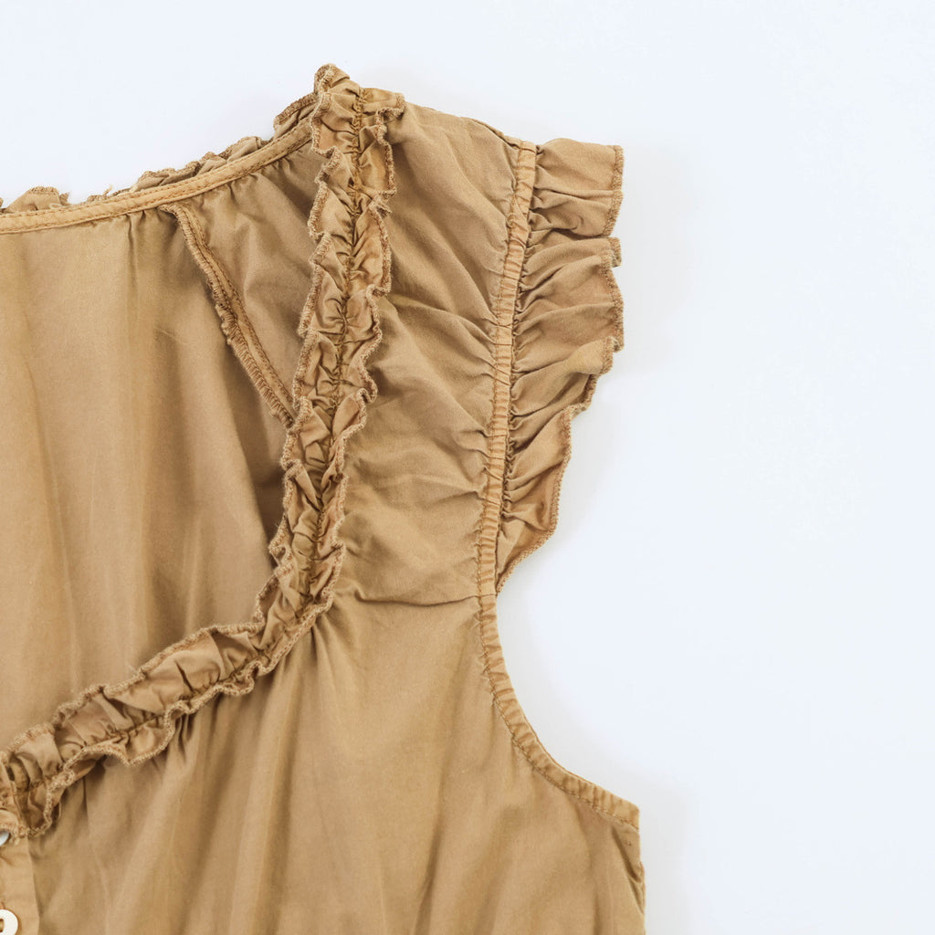 French gentle style effect poplin top