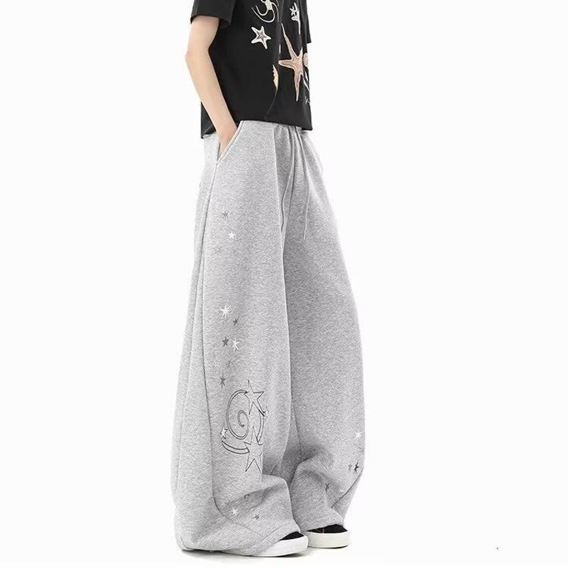 Star Print Blade Sweatpants for Men and Women