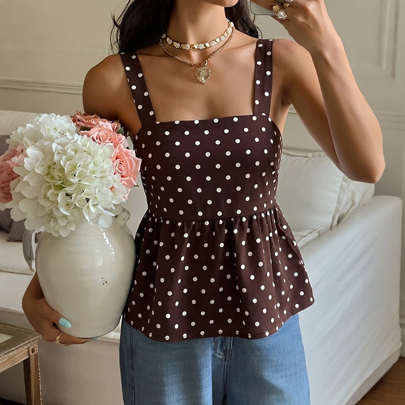 Wave point camisole vest for women