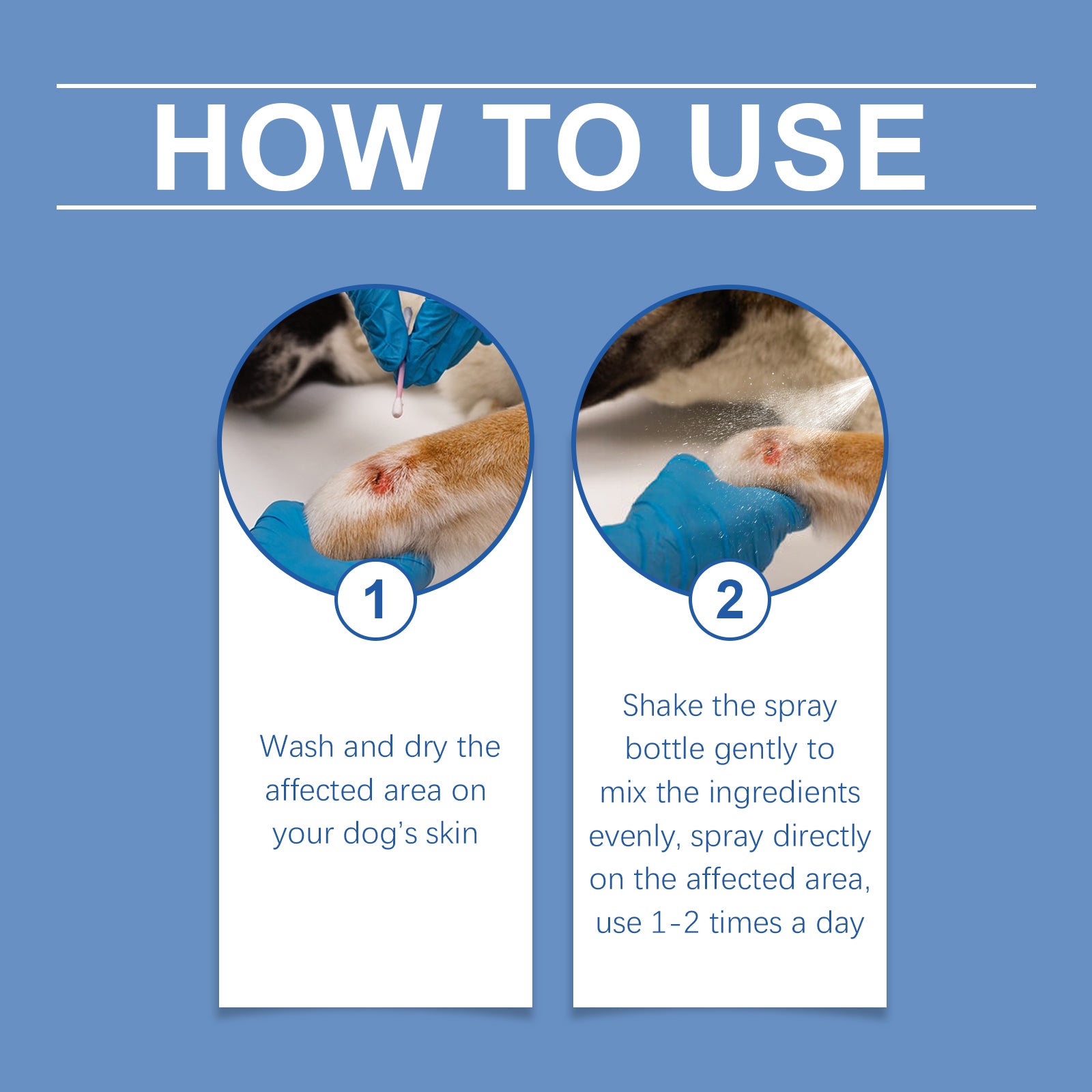 Dog Care Spray, Clean Dog Care Pet Plant Essence Skin Care Spray
