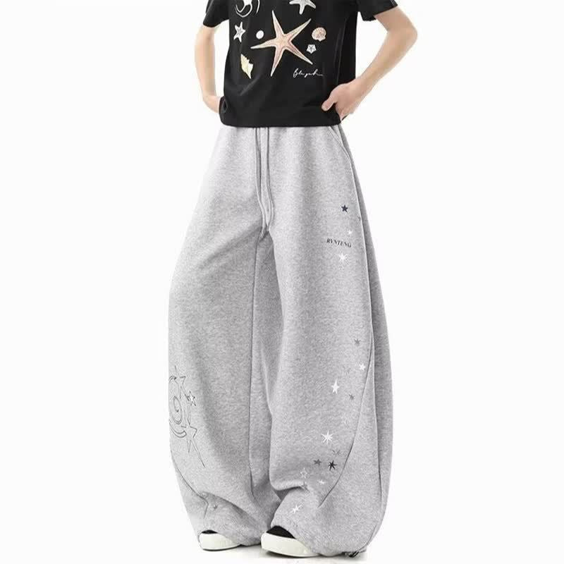 Star Print Blade Sweatpants for Men and Women