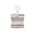 Chic Trendy Fitted Strapless Top Women's Halter Neck Off-Shoulder Crop Top