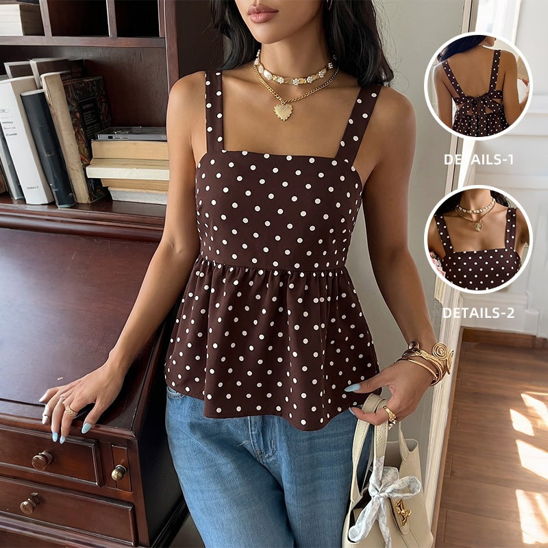 Wave point camisole vest for women