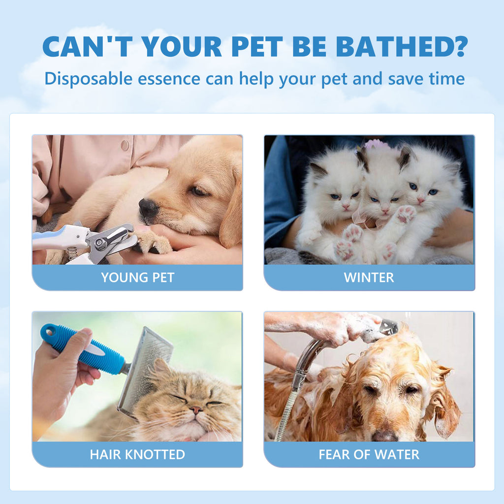 Yegbong Pet Leave-In Serum Set For Cats And Dogs To Clean Hair Fluffy, Soft And Fragrance Care Essence