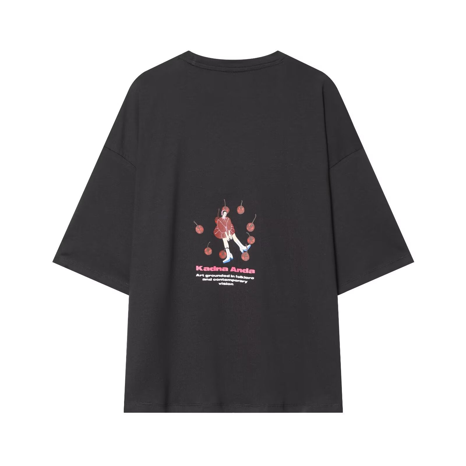 Casual loose printed T-shirt for women