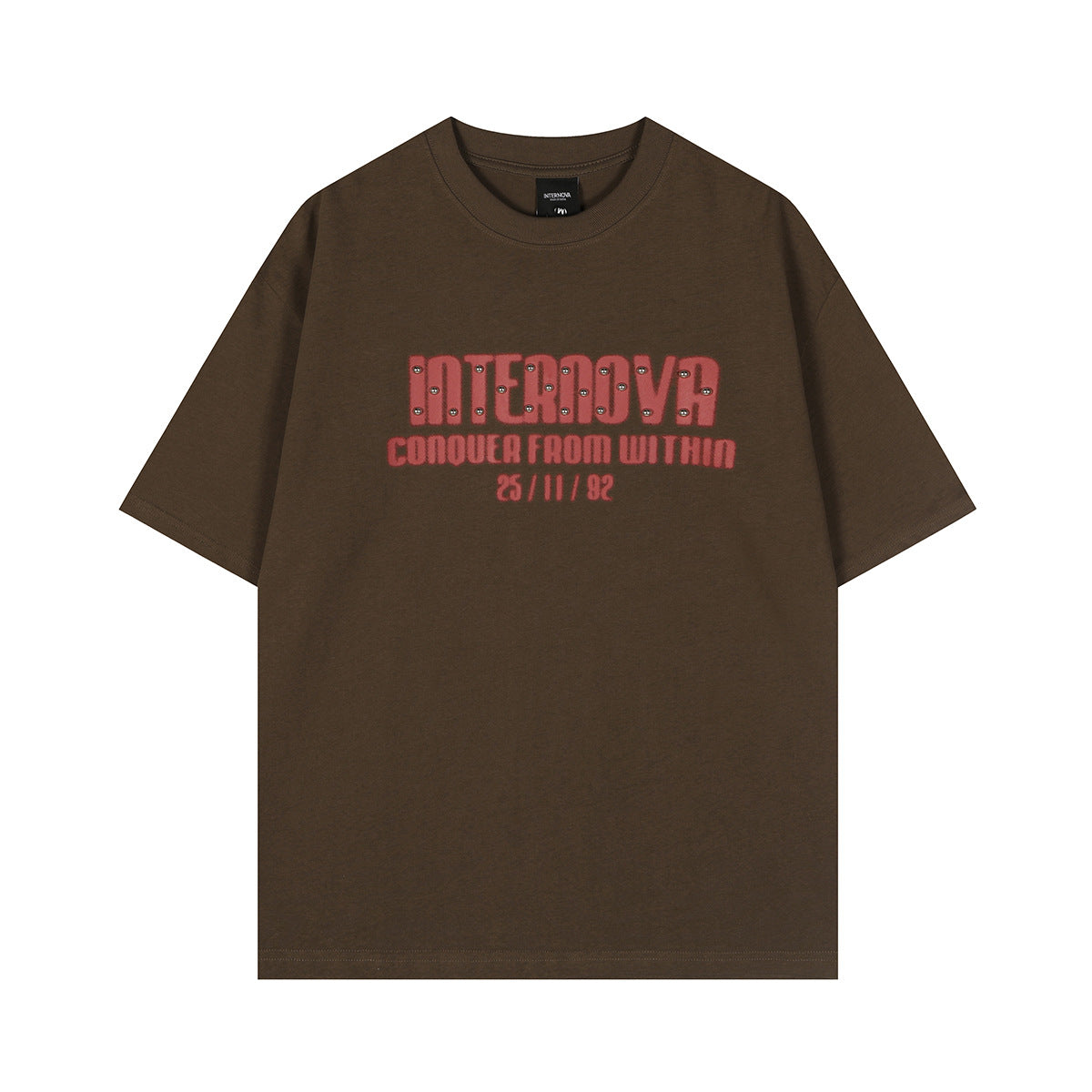 Rivet letter slogan short sleeved