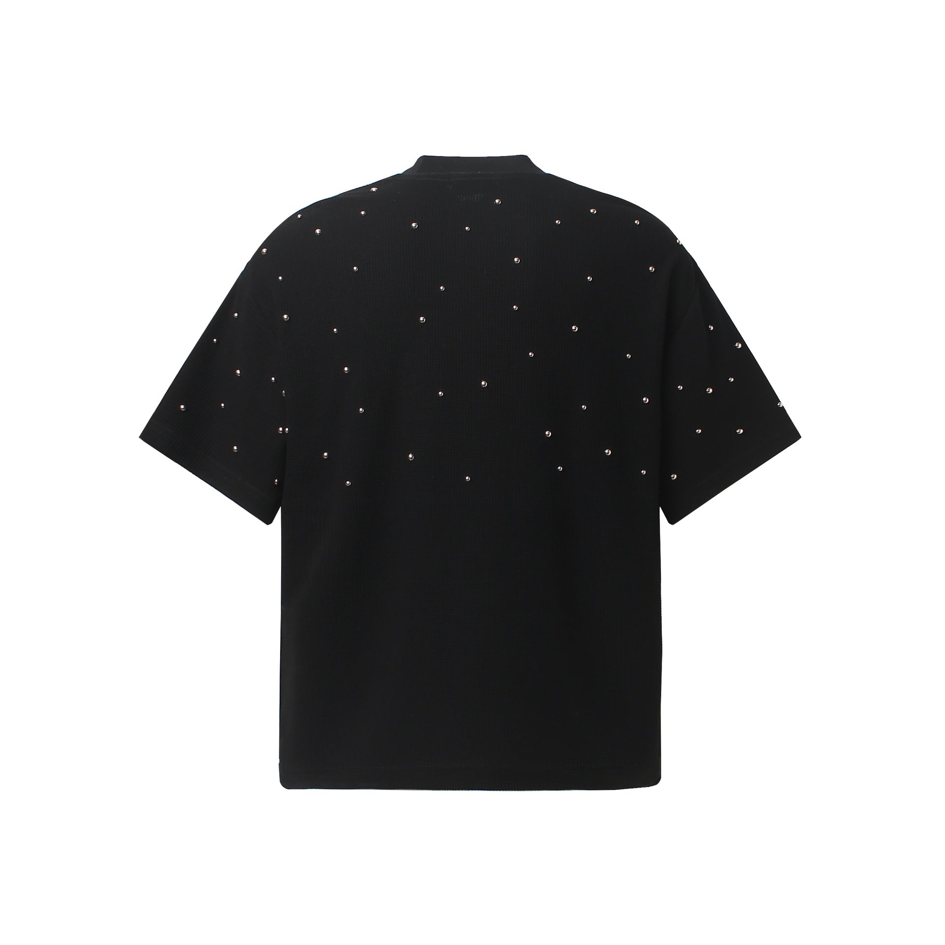 Red lip diamond print short sleeved shirt