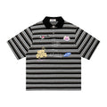 Star themed graffiti short sleeved shirt