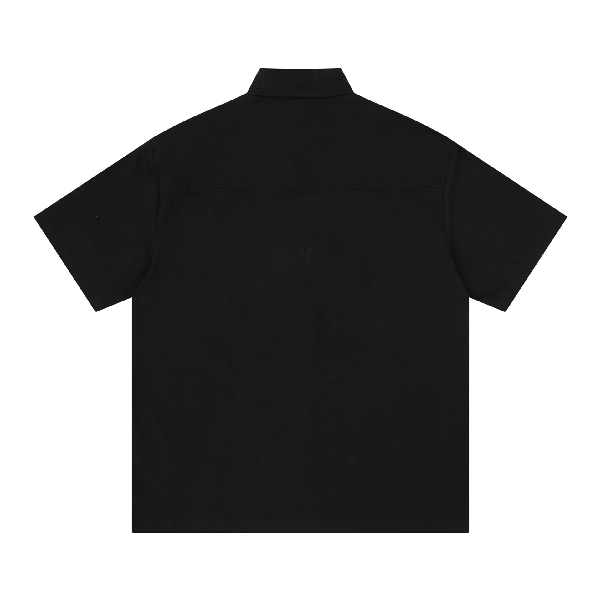Portrait splashed ink text short sleeved
