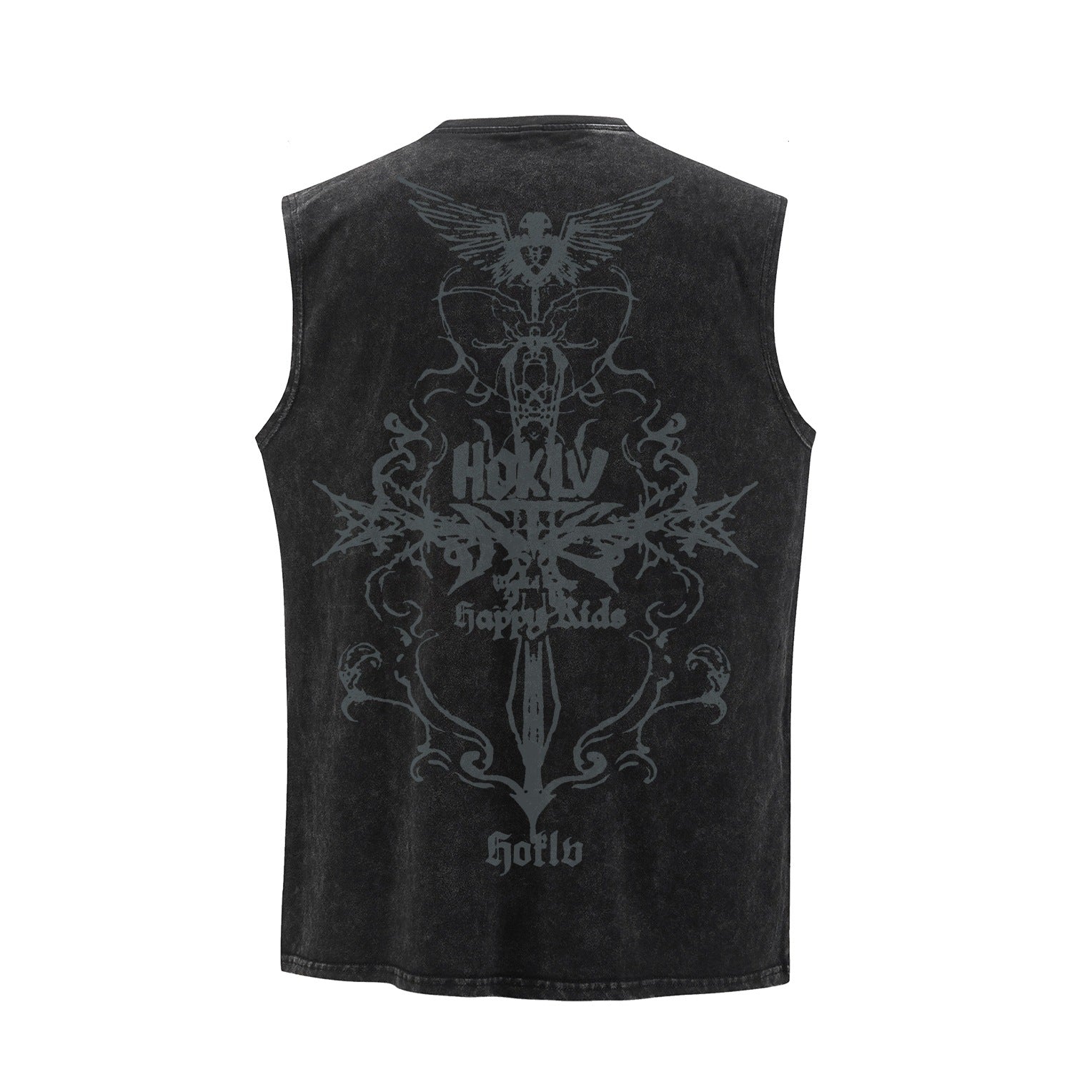 Wing cross printed vest