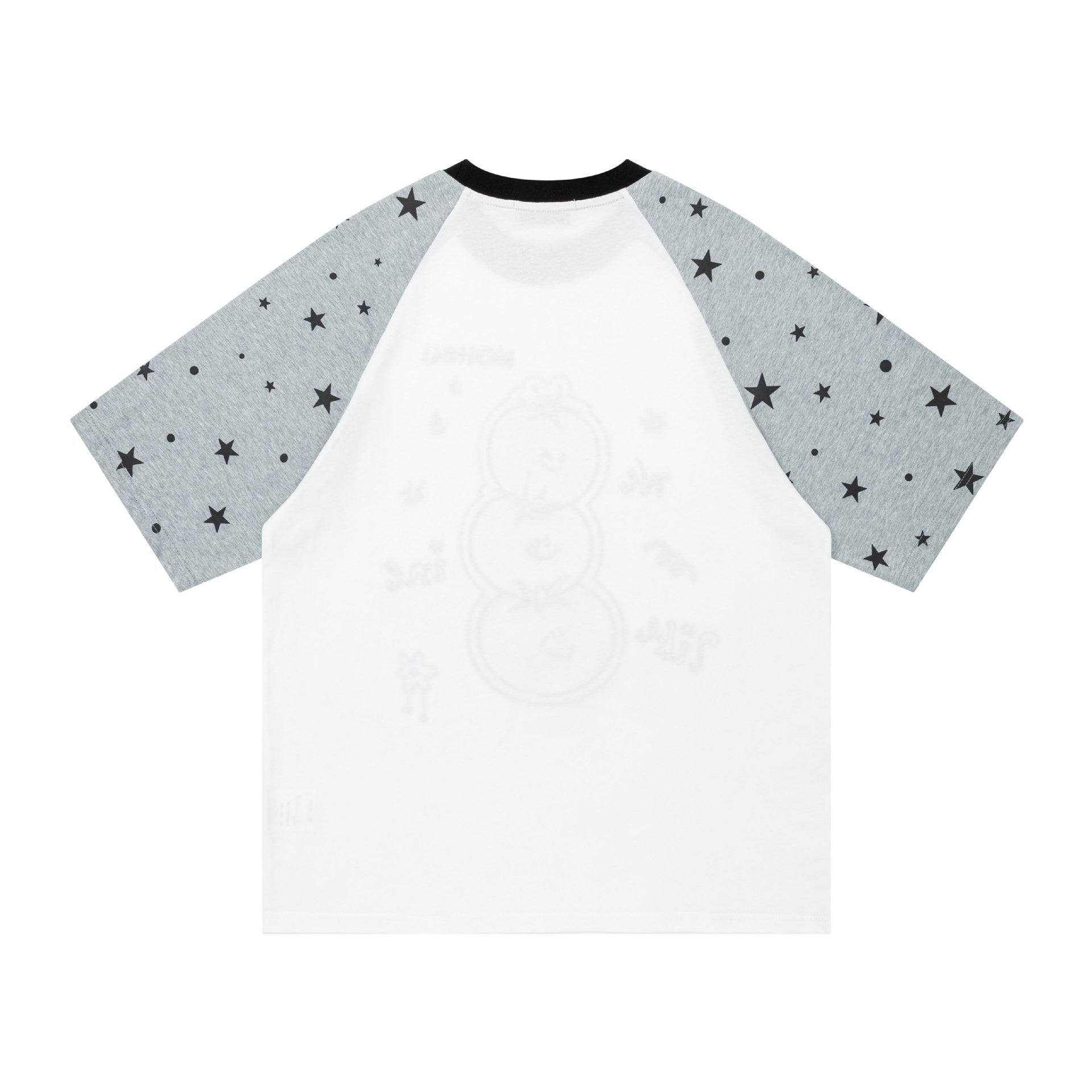 Tomato embroidery shoulder length short sleeved shirt