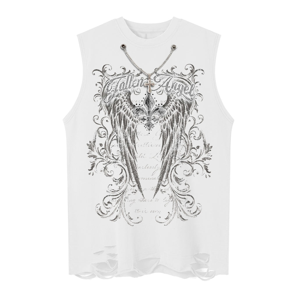 Fallen Angel Printed Tank Top