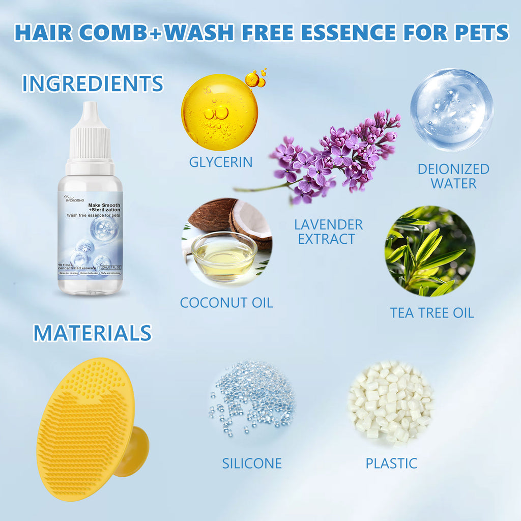 Yegbong Pet Leave-In Serum Water Free Deodorization For Cats And Dogs Clean And Supple Hair Retention Care