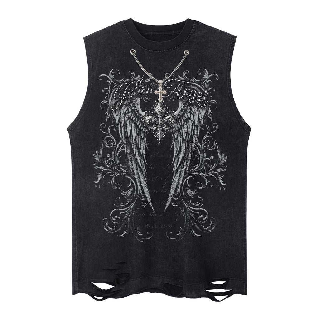 Fallen Angel Printed Tank Top