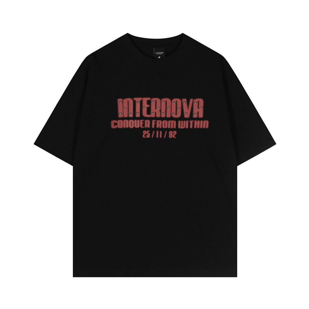 Rivet letter slogan short sleeved