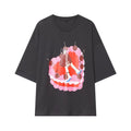 Casual loose printed T-shirt for women