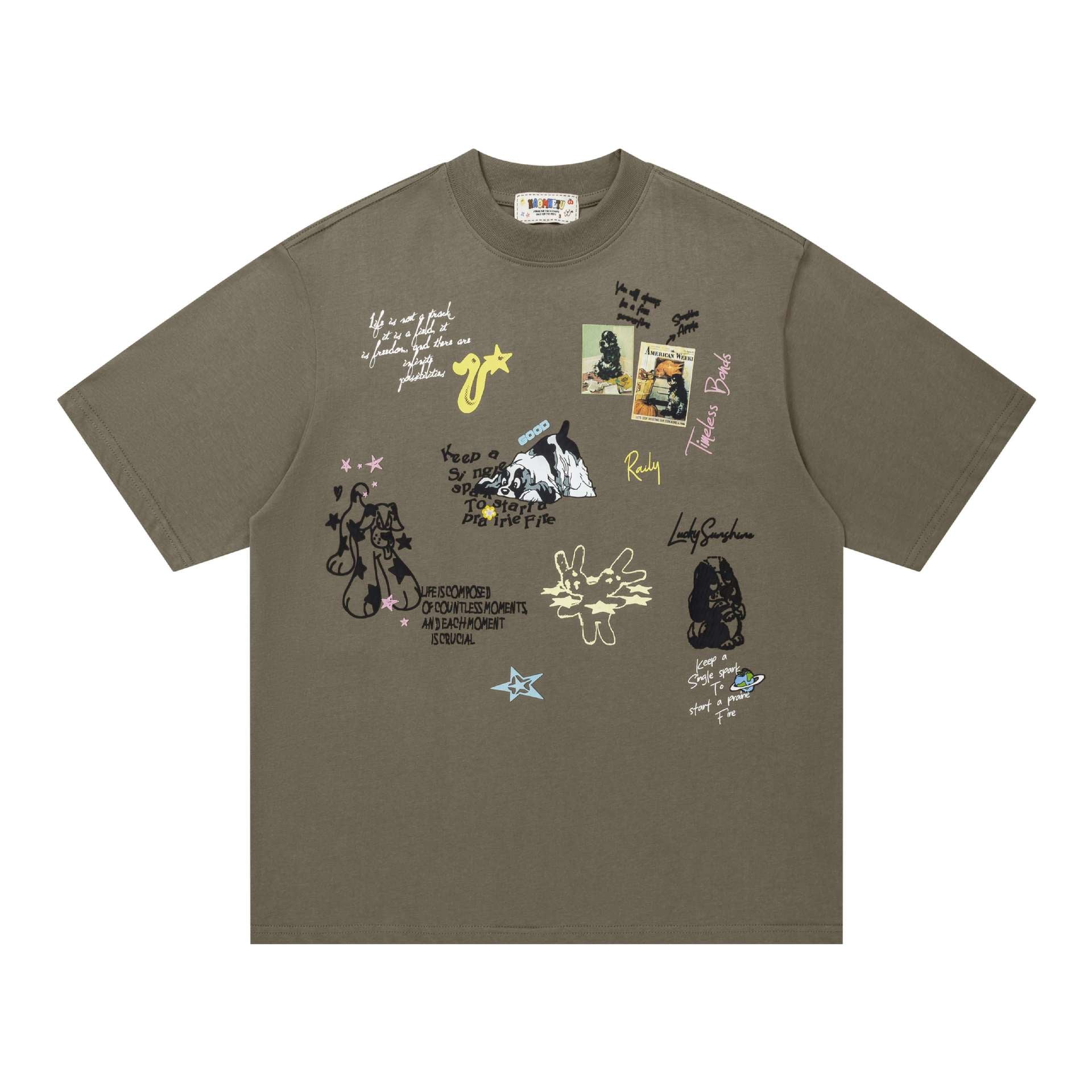 Photo stickers graffiti short sleeves